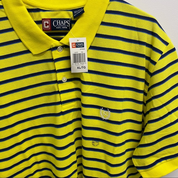 ✨NEW✨ MEN’s CHAPS’ SHIRT | POLO WITH COLLAR - Picture 2 of 7